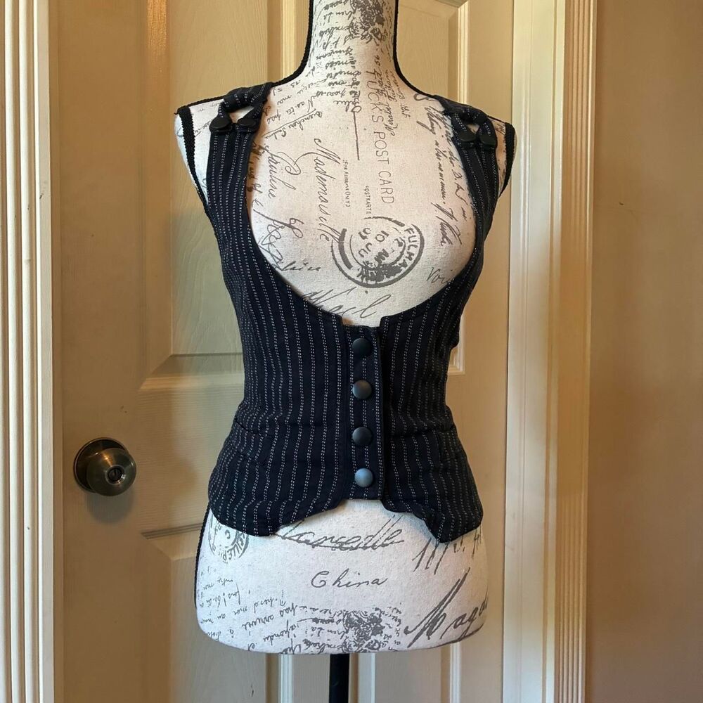 Be-bop Women's Black Waistcoats-vests